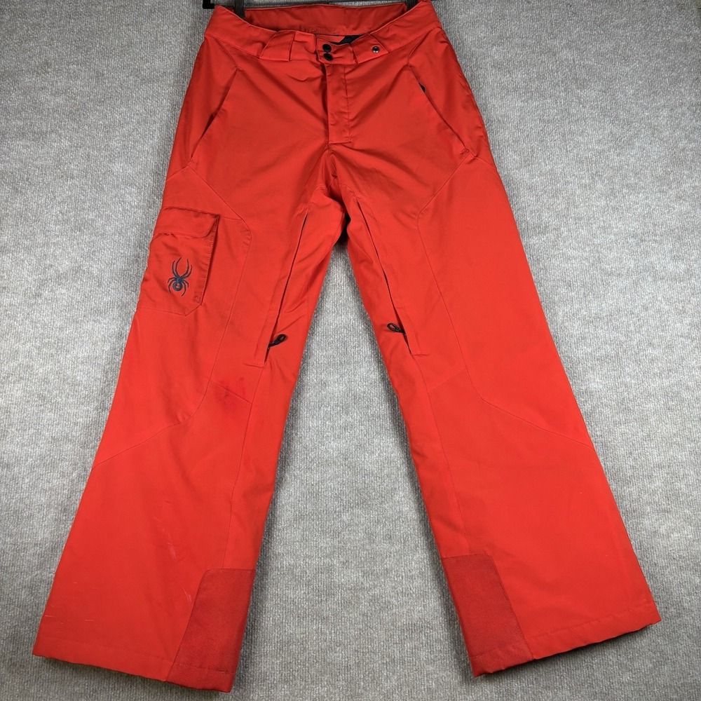Spyder Thinsulate Insulated Ski Snow Pants Men's Small Red Waterproof Winter